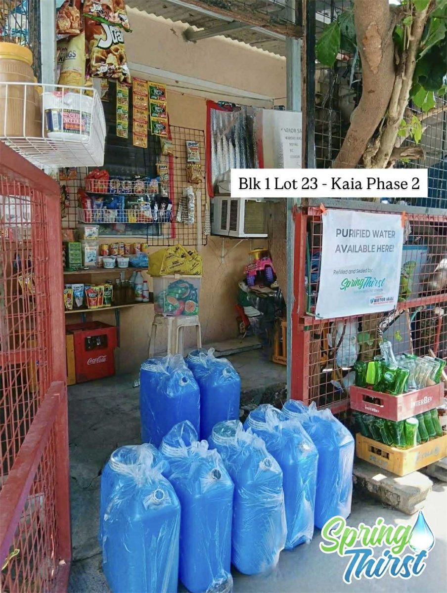 Spring Thirst reseller partner store — purified water available at Kaia Phase 2