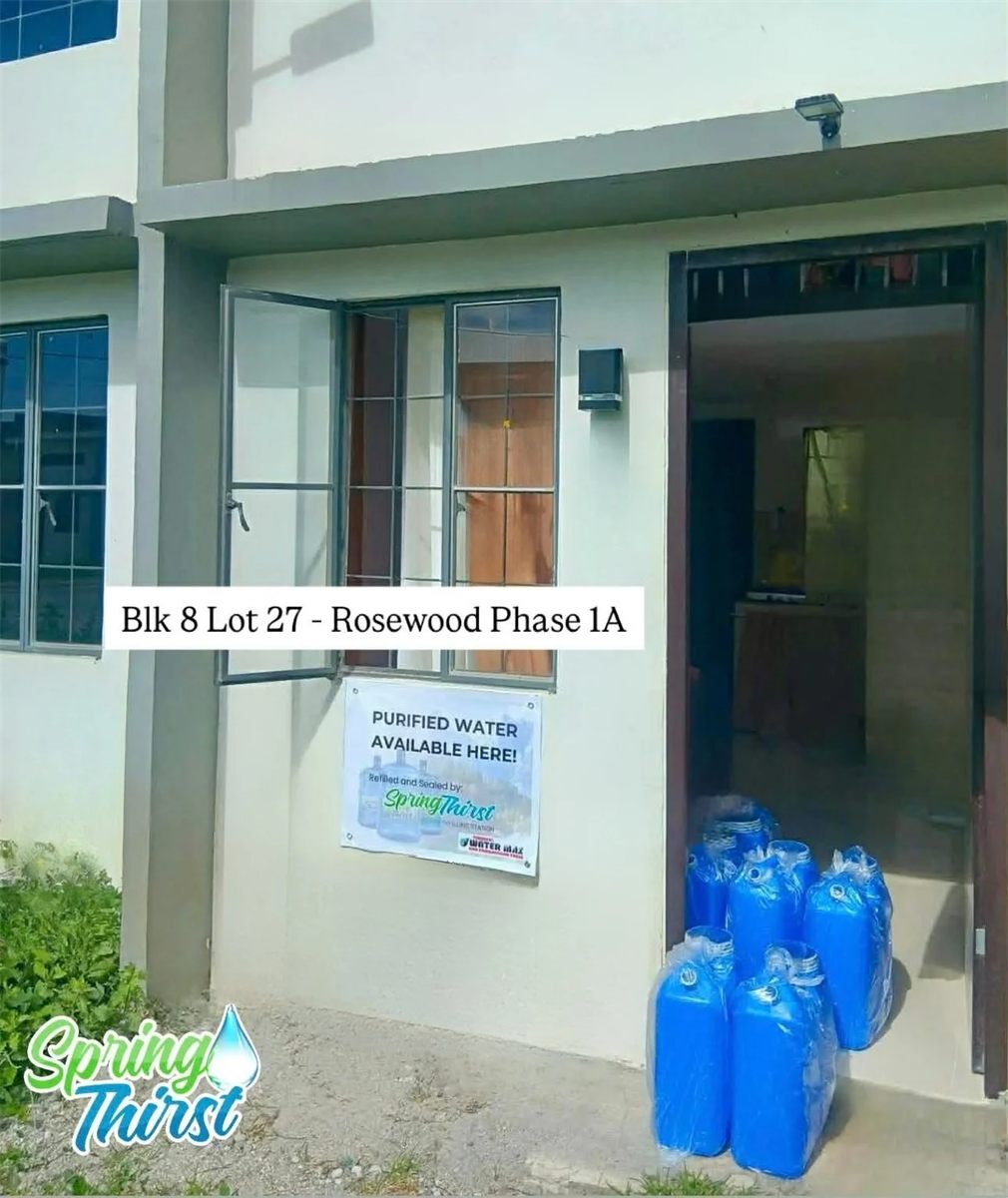 Spring Thirst purified water delivered to Rosewood Phase 1A